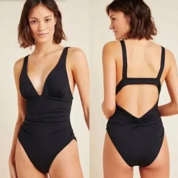 NWT L*Space Sydney One Piece Black Swimsuit Size 10 - Picture 1 of 8